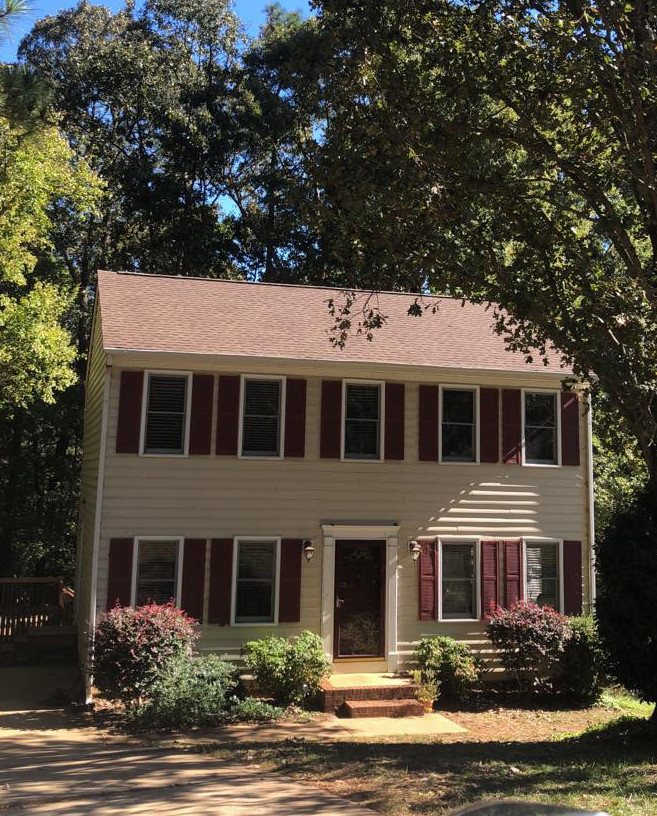 House with a new roof from Raleigh, Wake County Thurston Roof